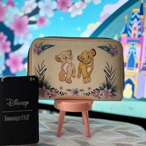 Loungefly Disney Cream Wallet with Simba and Nala